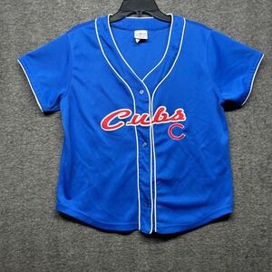 Chicago Cubs MLB Lady Slugger Baseball Jersey Blue Large L Womens‎